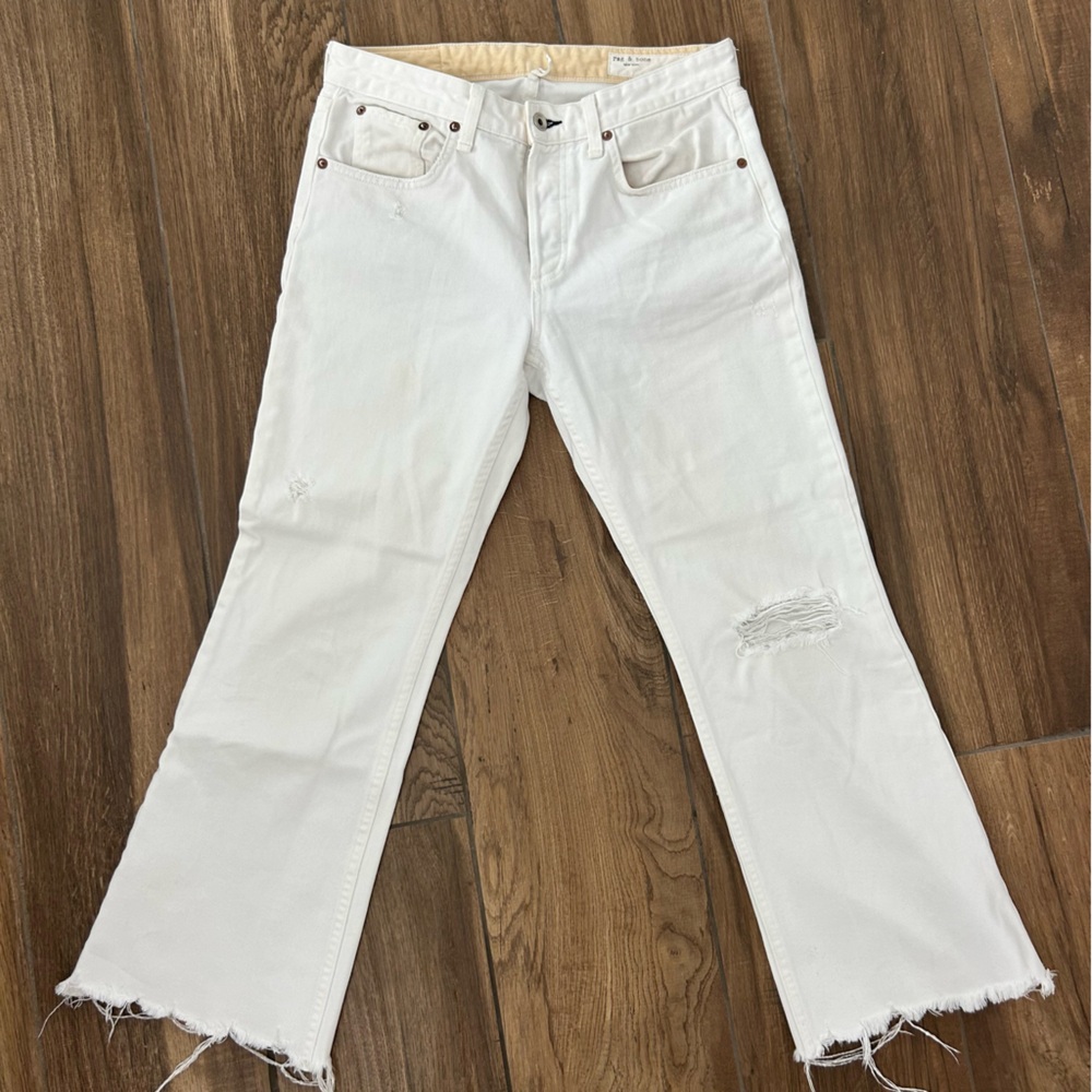 Rag & Bone Rosa Mid Rise Cropped Flare - Picture 2 of 4